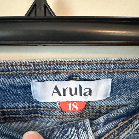 ARULA Light Blue Wide Leg Jeans - Picture 2 of 4